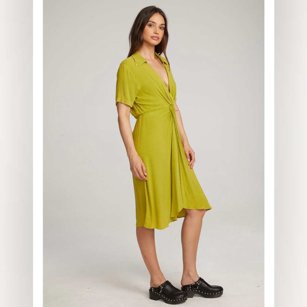 NWT Sz Sm CHASER Midi Dress Elsa Citron Y2K 90s Grunge Festival Current Style